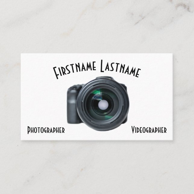 Carte De Visite Objectifs pour appareils photo reflex numériques p (Devant)