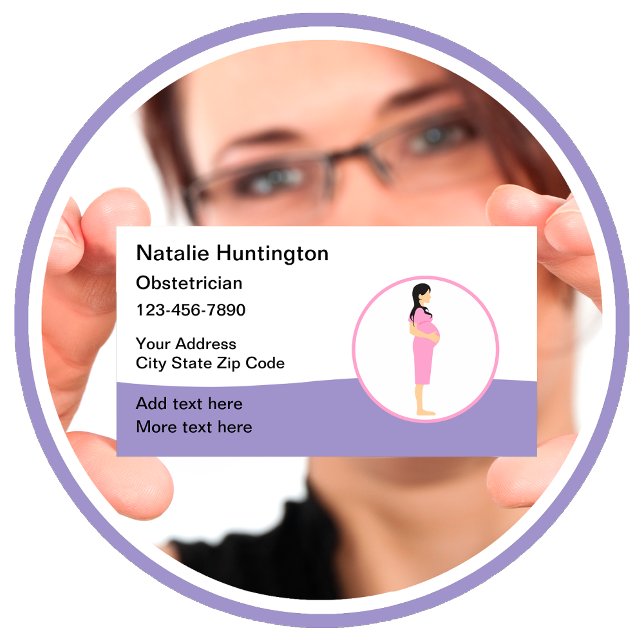 Carte de visite obstétricien gynécologue (Créateur téléchargé)