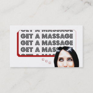 Carte De Visite Obtenez un massage