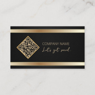 Carte De Visite Obtenons Social Code QR des médias sociaux