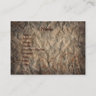 Carte de visite occidental grunge Brown de cheval