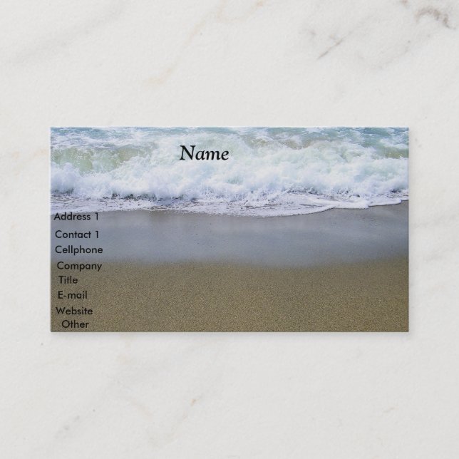 Carte de visite Ocean Art_ (Devant)