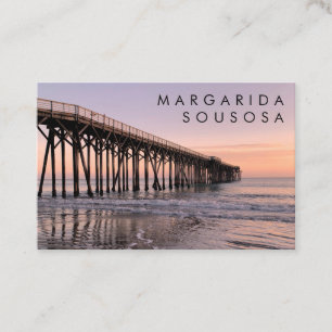 Carte De Visite Ocean Beach Pier Sunset Photo Voyage Tourisme