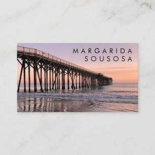 Carte De Visite Ocean Beach Pier Sunset Photo Voyage Tourisme