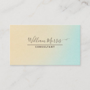 Carte De Visite Ocean Tone Minimaliste QR Code Professionnel