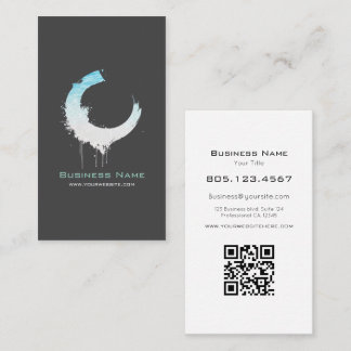 Carte De Visite Ocean Water & White Sand Swirl • Custom Editable