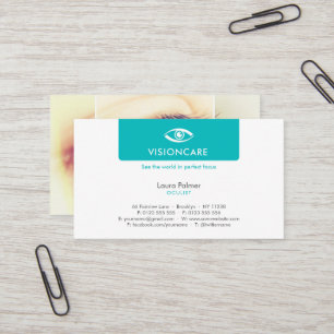 Carte De Visite Oculiste Optican Professional