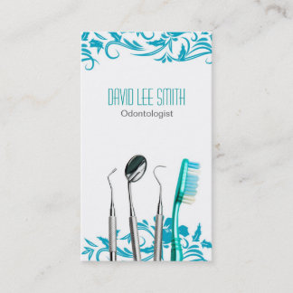 Carte De Visite Odontologist Business Card
