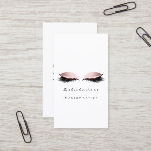 Carte De Visite Oeil de rose en pastel de parties scintillantes de