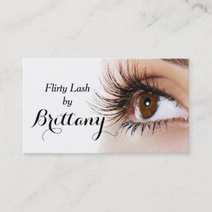 Carte De Visite Oeil Lavage Extensions Cosmetologue maquilleuse