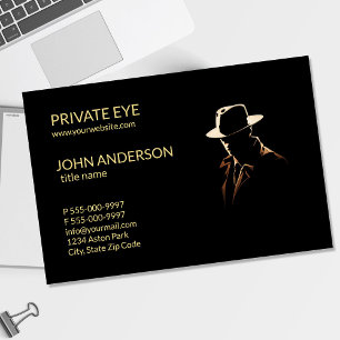 Carte De Visite Œil privé Enquêteur Privé Moderne Entreprise C