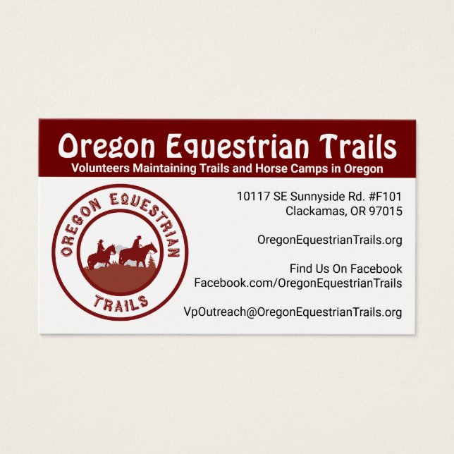 Carte de visite OET (Devant)