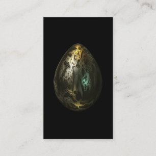 Carte De Visite Oeuf en métal fondu