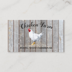Carte De Visite Œuf rustique de Ferme de Poulet