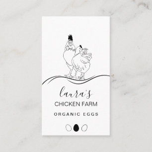 Carte De Visite Oeufs Bio Poulet Agritourisme Hen Country Market