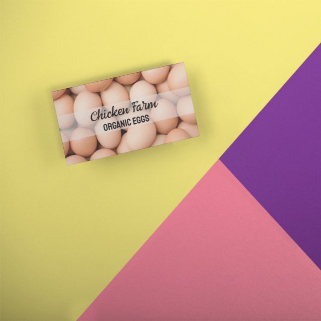 Carte De Visite Oeufs Biologiques Hen Farm (Créateur téléchargé)