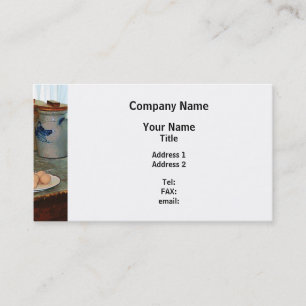 Carte De Visite Oeufs bruns et pots de gingembre