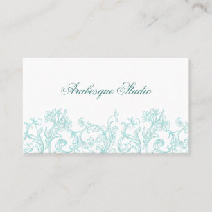 Carte De Visite Oeufs de Robin Floral Lavish Bleu et blanc