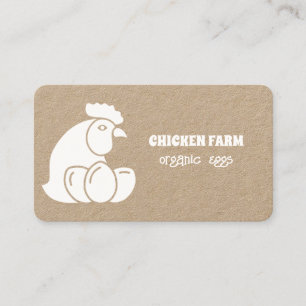Carte De Visite oeufs frais de la ferme avicole