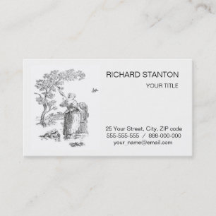 Carte De Visite OEuvre d'art rural antique