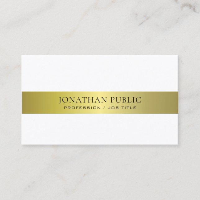 Carte De Visite Office Modern Style Procureur Directeur Plain Luxe (Devant)