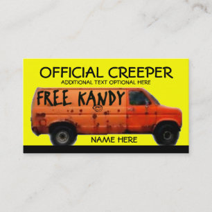 Carte de visite officiel Creeper