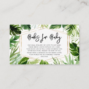 Carte De Visite Oh Baby Greenery Baby showers Livres pour bébé