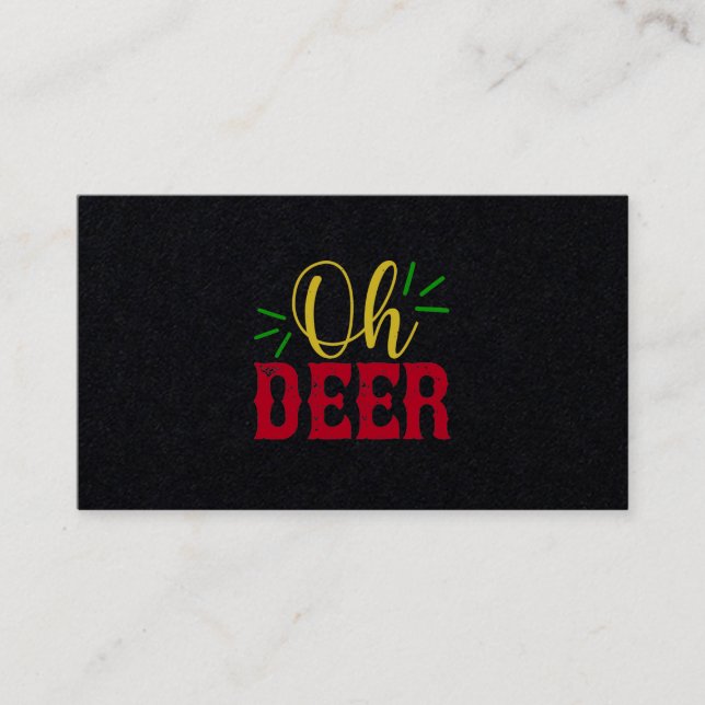 Carte De Visite Oh Deer (Devant)