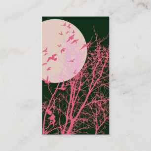 Carte De Visite oiseau à silhouette