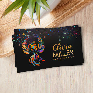 Carte De Visite Oiseau coloré de Phoenix Levant