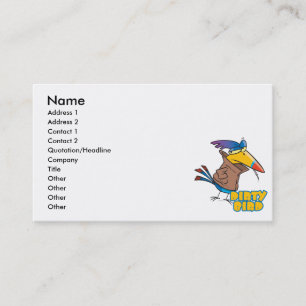Carte De Visite oiseau de dessin animé drôle sale toucan vilain