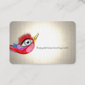 Carte De Visite Oiseau rouge