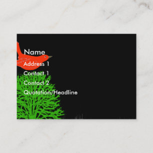 Carte De Visite Oiseau rouge