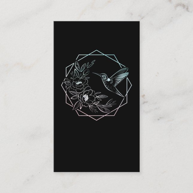 Carte De Visite Oiseaux de colibri Oiseaux naturels Oiseaux Amoure (Devant)