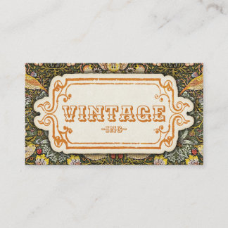 Carte De Visite Oiseaux de conception vintage ornementaux et frais