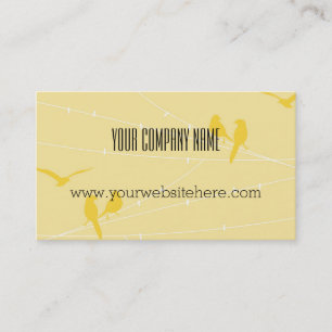 Carte De Visite Oiseaux sur fil