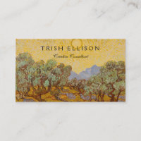 Oliviers de Van Gogh Ciel Soleil Jaune