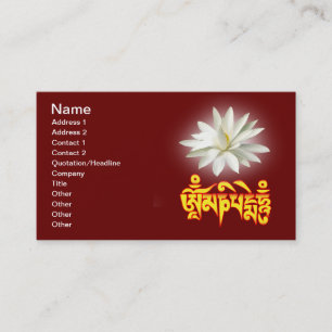 Carte De Visite Om mani padme mantra