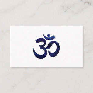 Carte De Visite Om Ohm Symbole Signe Yoga Méditation Zen
