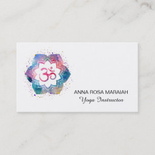 Carte De Visite *~* Om Yoga Enseignant Reiki Massage Mindfulie