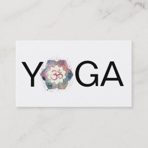 Carte De Visite *~* OM Yoga Lotus Mandala Enseignant