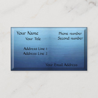 Carte De Visite Ombrage bleu