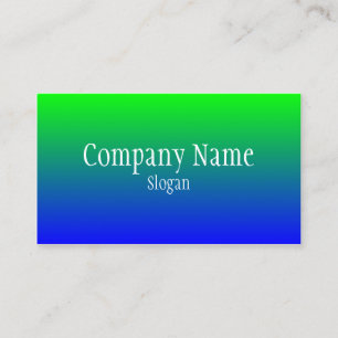 Carte De Visite Ombre bleu vert