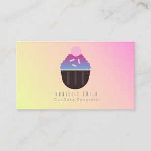 Carte De Visite Ombre Cupcake Baking Décorateur De Gâteaux Sprinkl