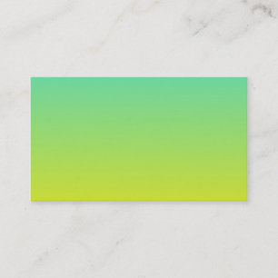Carte De Visite Ombre jaune turquoise