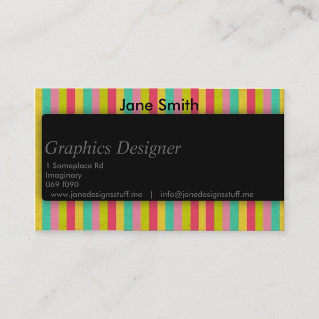 Carte De Visite Ombre lisse pour des concepteurs (Devant)