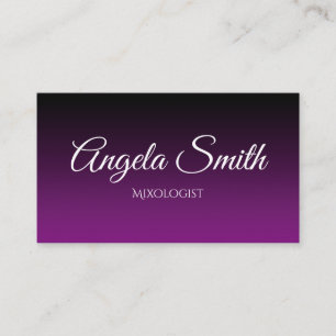Carte De Visite Ombre noir et violet