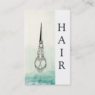 Carte De Visite *~* Ombre Victorian Vintage Ciseaux HAIR SYLIST