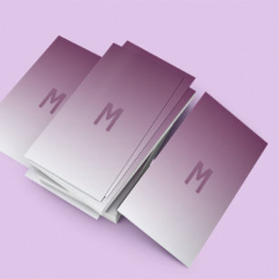 Carte De Visite ombre violet - moderne  