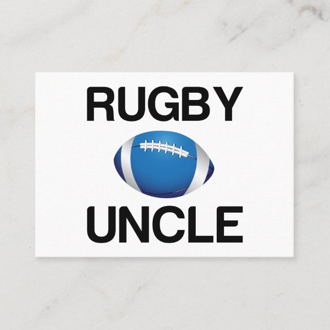CARTE DE VISITE ONCLE RUGBY (Devant)